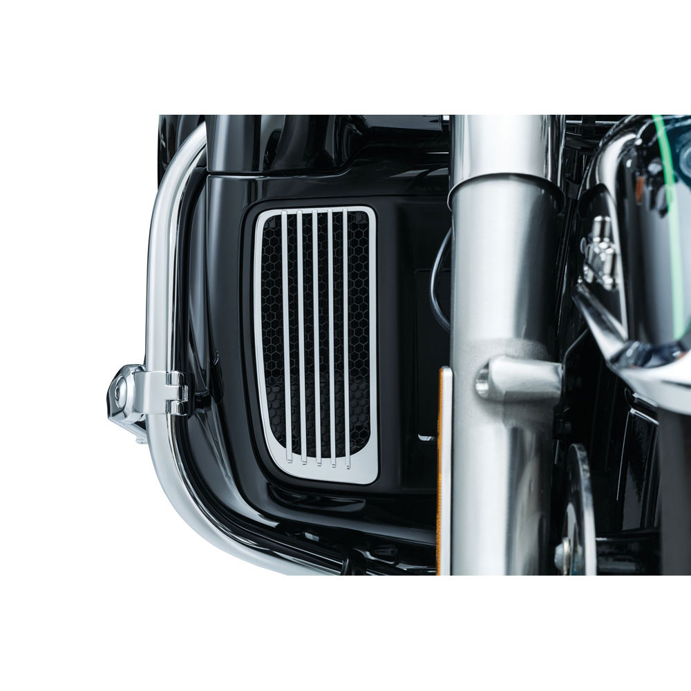 TCMT Black Radiator Grills Lower Fairing – For Harley Touring Water Cooled 2014-2023