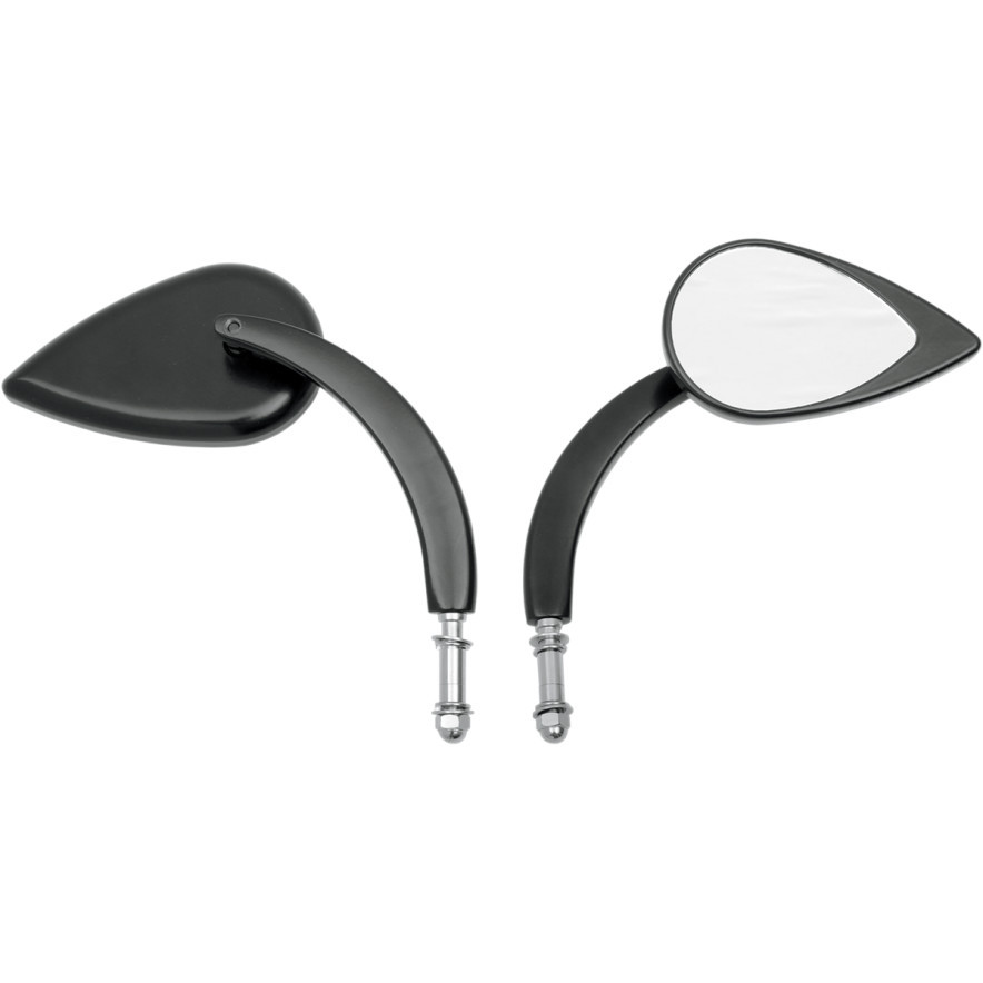 Drag Specialties Long-Stem Teardrop Mirror - Get Lowered Cycles