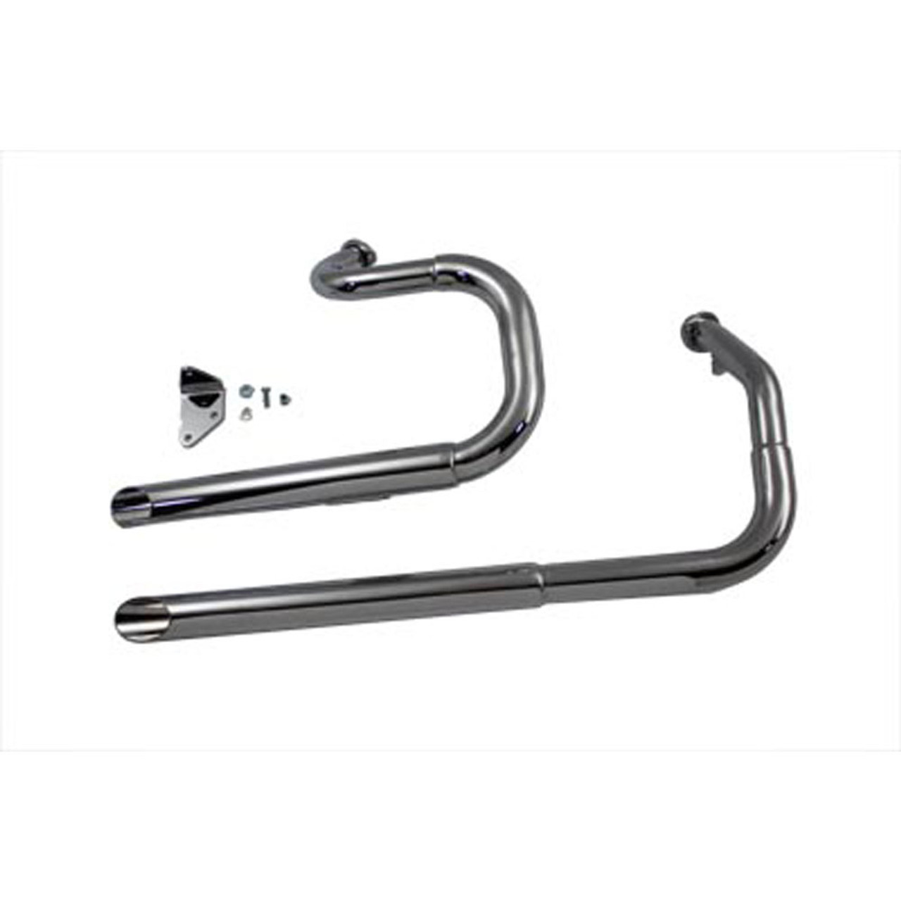 V Twin Side By Side Slash Drag Pipes Exhaust For 04 16 Harley Sportster Get Lowered Cycles