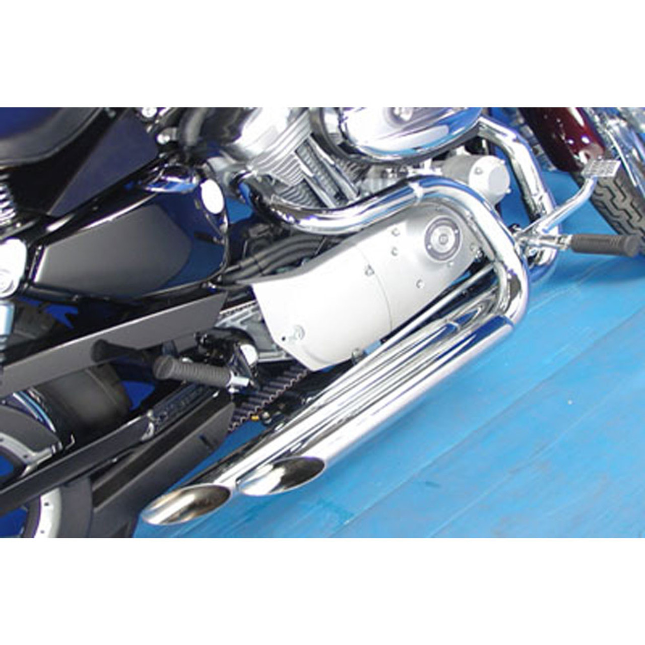 V Twin Side By Side Slash Drag Pipes Exhaust For 04 16 Harley Sportster Get Lowered Cycles