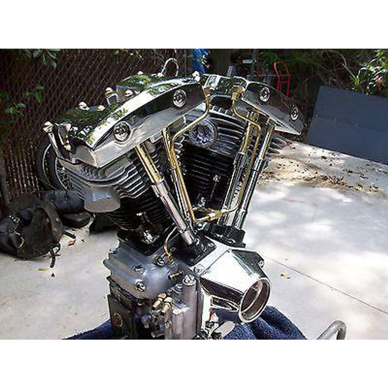 Old-Stf Brass Rocker Box Oil Lines for Harley Shovelhead