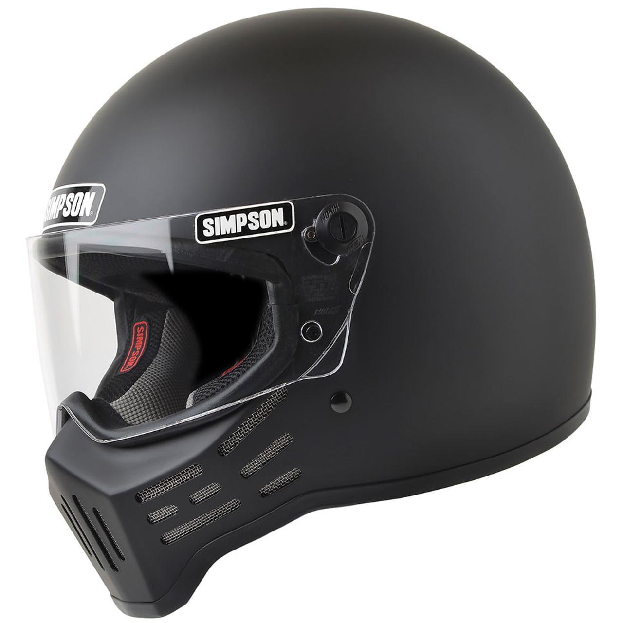 Simpson M30 Motorcycle Helmet - Matte Black - Get Lowered Cycles