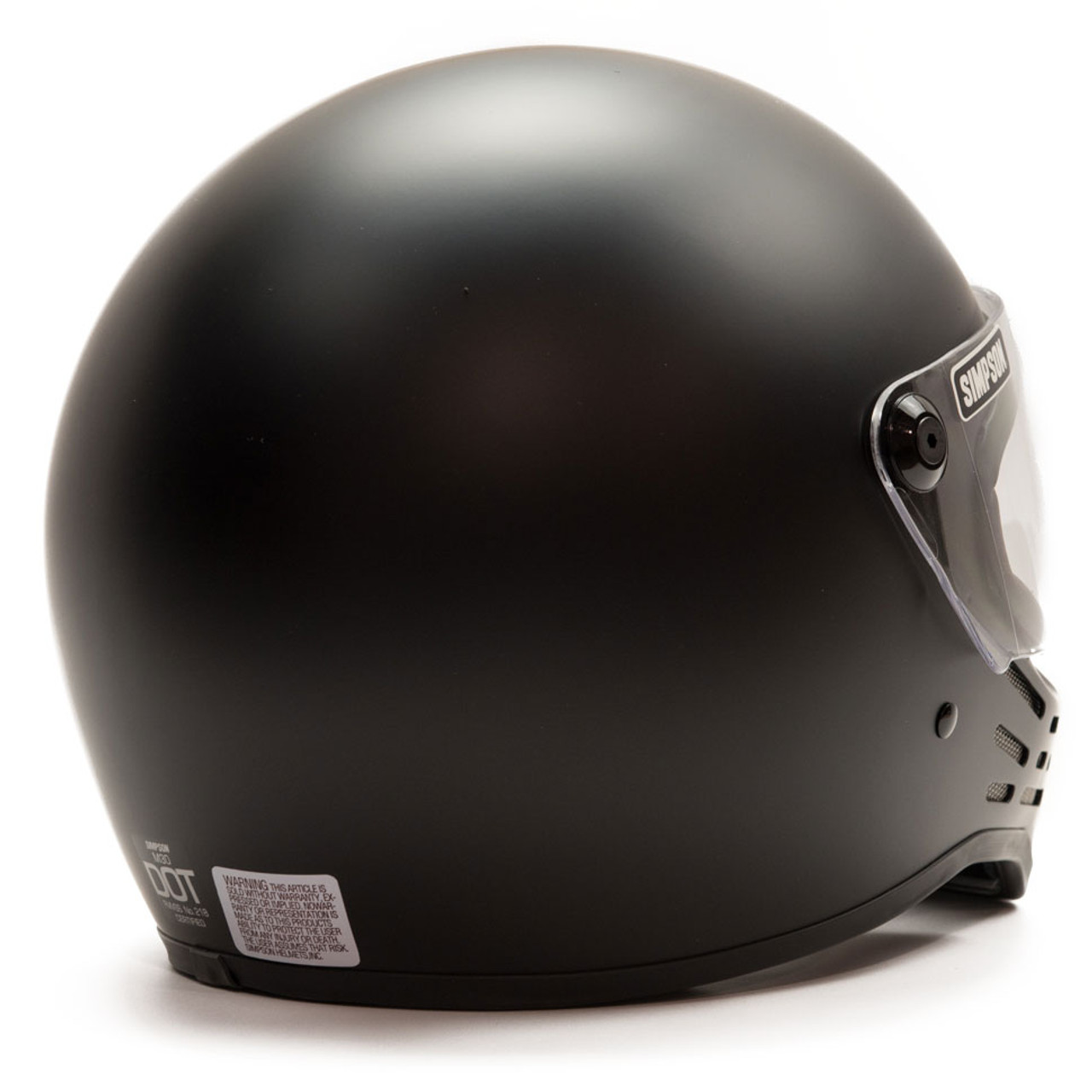 Simpson M30 Motorcycle Helmet - Matte Black - Get Lowered Cycles