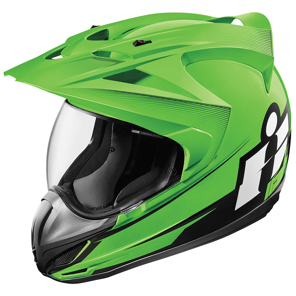 Icon Variant Double Stack Helmet - Green - Get Lowered Cycles
