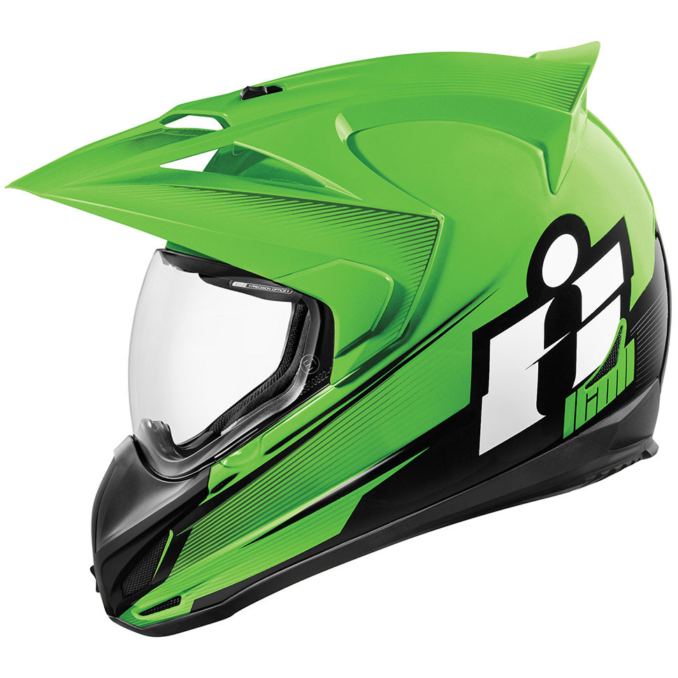 Icon Variant Double Stack Helmet - Green - Get Lowered Cycles