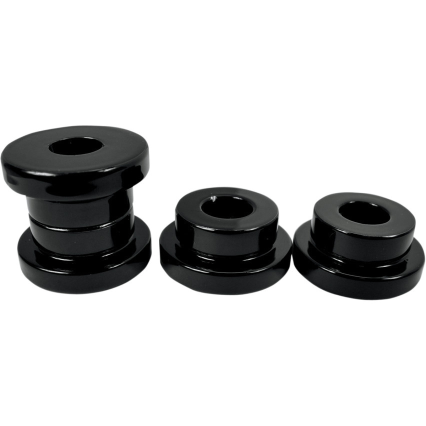 Harle Riser Bushings LA Choppers Solid Riser Bushings for Harley - Gloss Black - Get Lowered ...