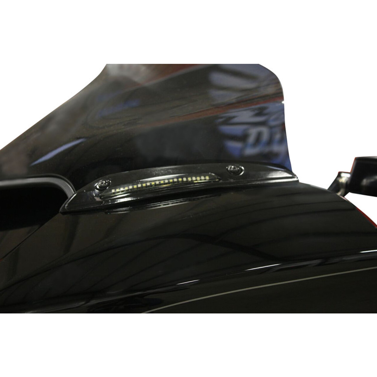 Custom Dynamics Chrome Windshield Trim w// Signals 2006-2013 Harley Road Glide