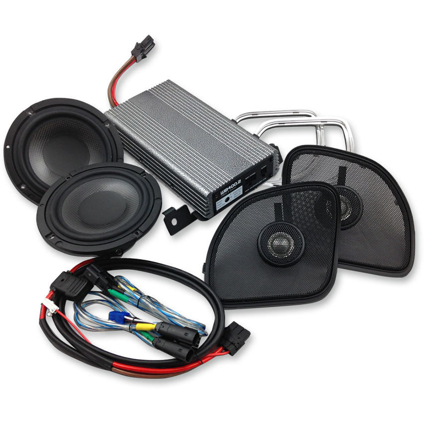 Wild Boar 400 Watt Amp Speaker Kit For 2015 2017 Harley Road Glide