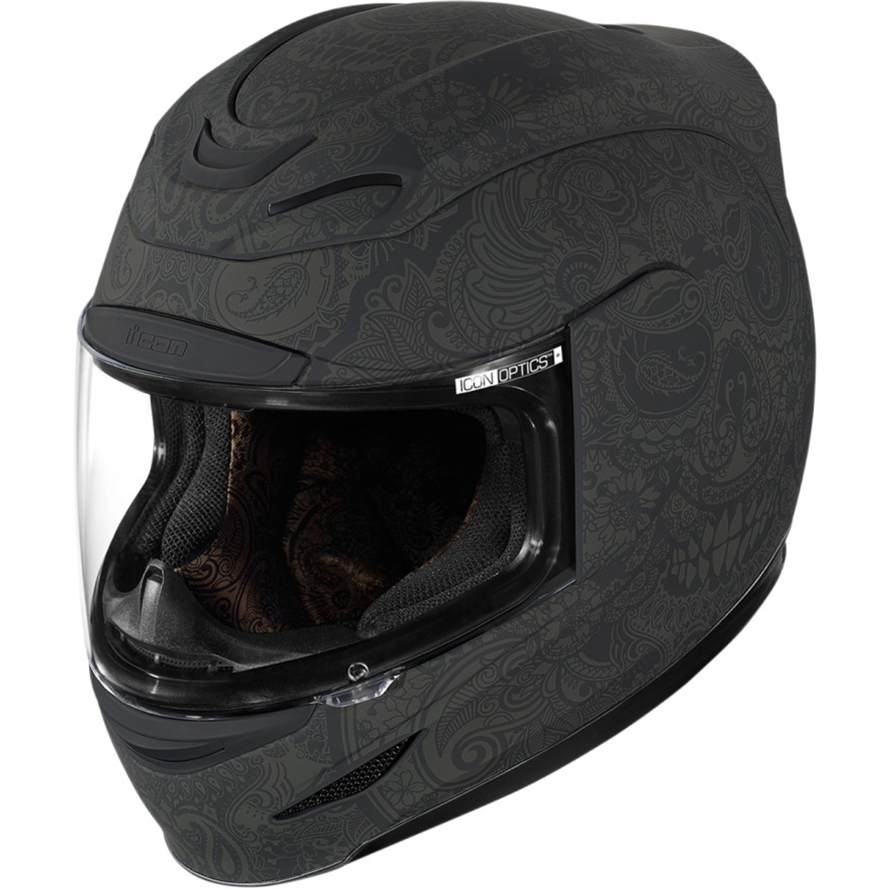 Icon Airmada Chantilly Helmet Black Get Lowered Cycles