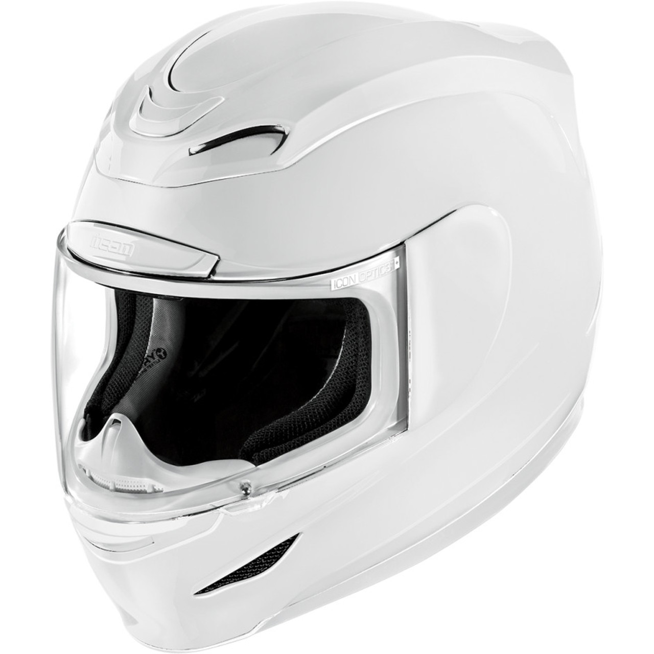 Icon Airmada Solid Color Helmet White Get Lowered Cycles