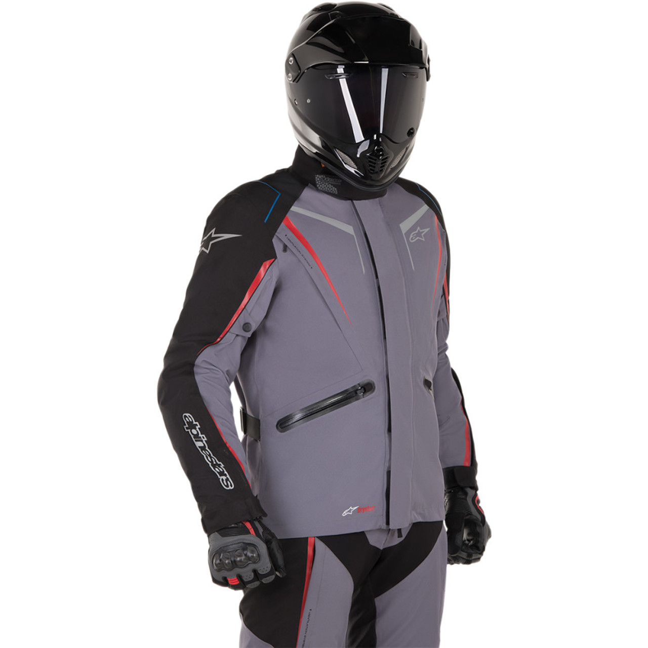 Alpinestars Yokohama Drystar Motorcycle Jacket - Dark Gray/Black/Red - Get  Lowered Cycles