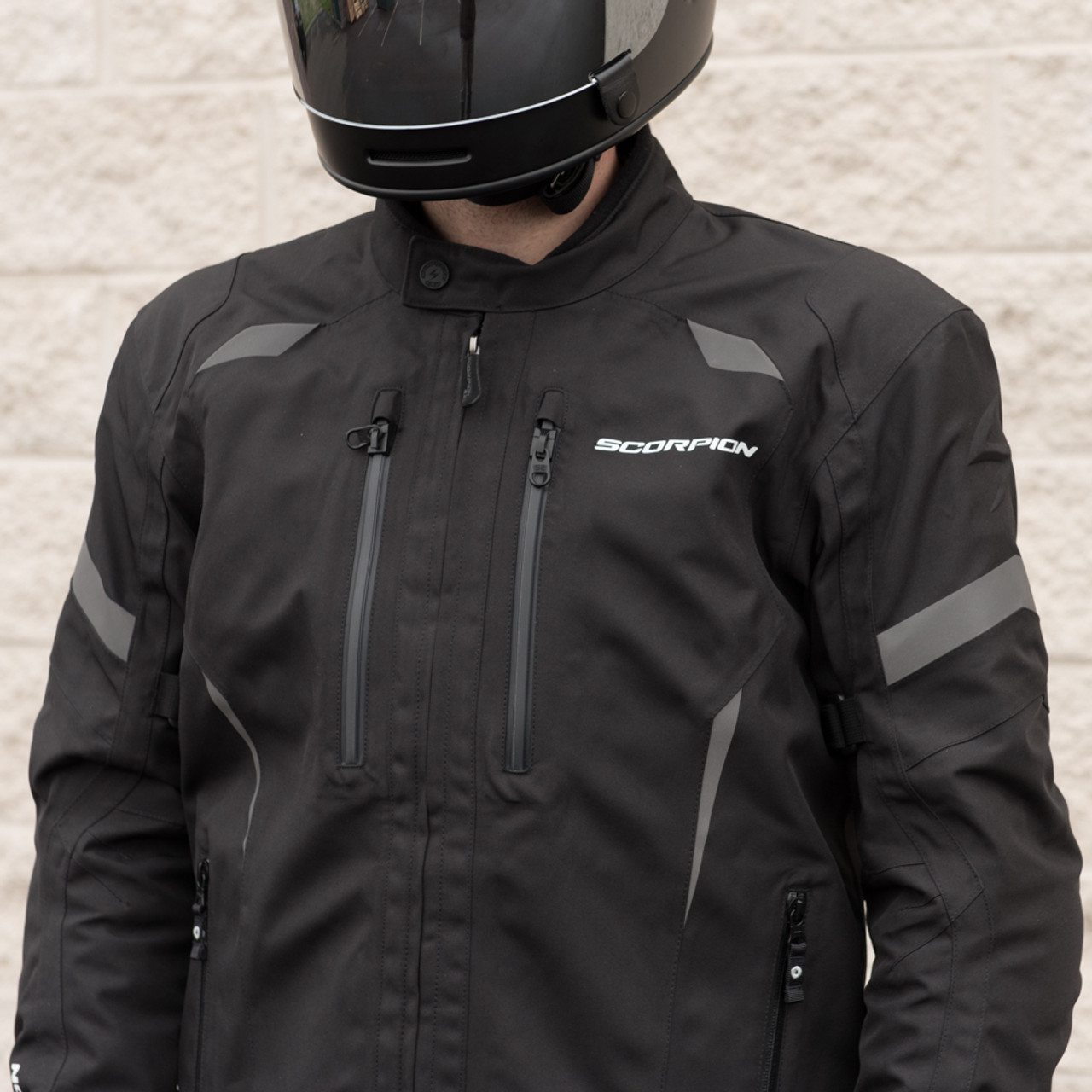 Scorpion Optima Black Motorcycle Jacket - Get Lowered Cycles