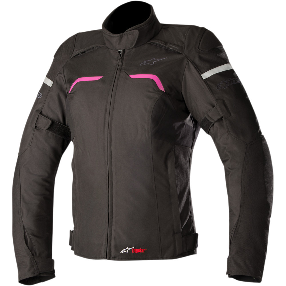 Black/Fuchsia Motorcycle Jacket 