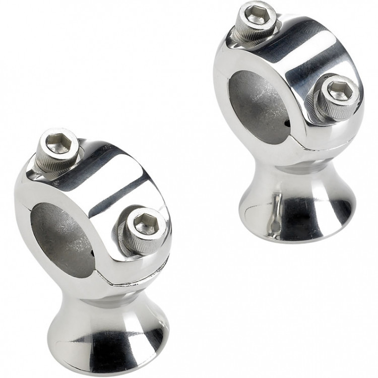 Kolt Riser Biltwell Slimline Risers - Polished - SR-125-SS-PS - Get Lowered Cycles