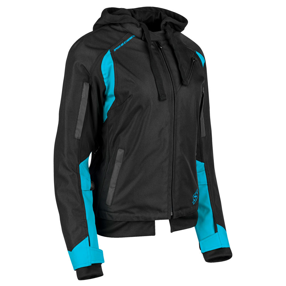 Motorcycle Jacket - Teal/Black 
