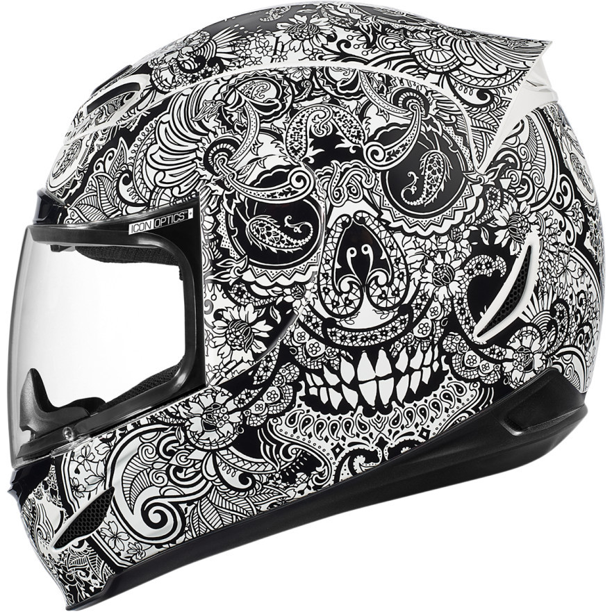 Icon Airmada Chantilly Helmet - White - Get Lowered Cycles