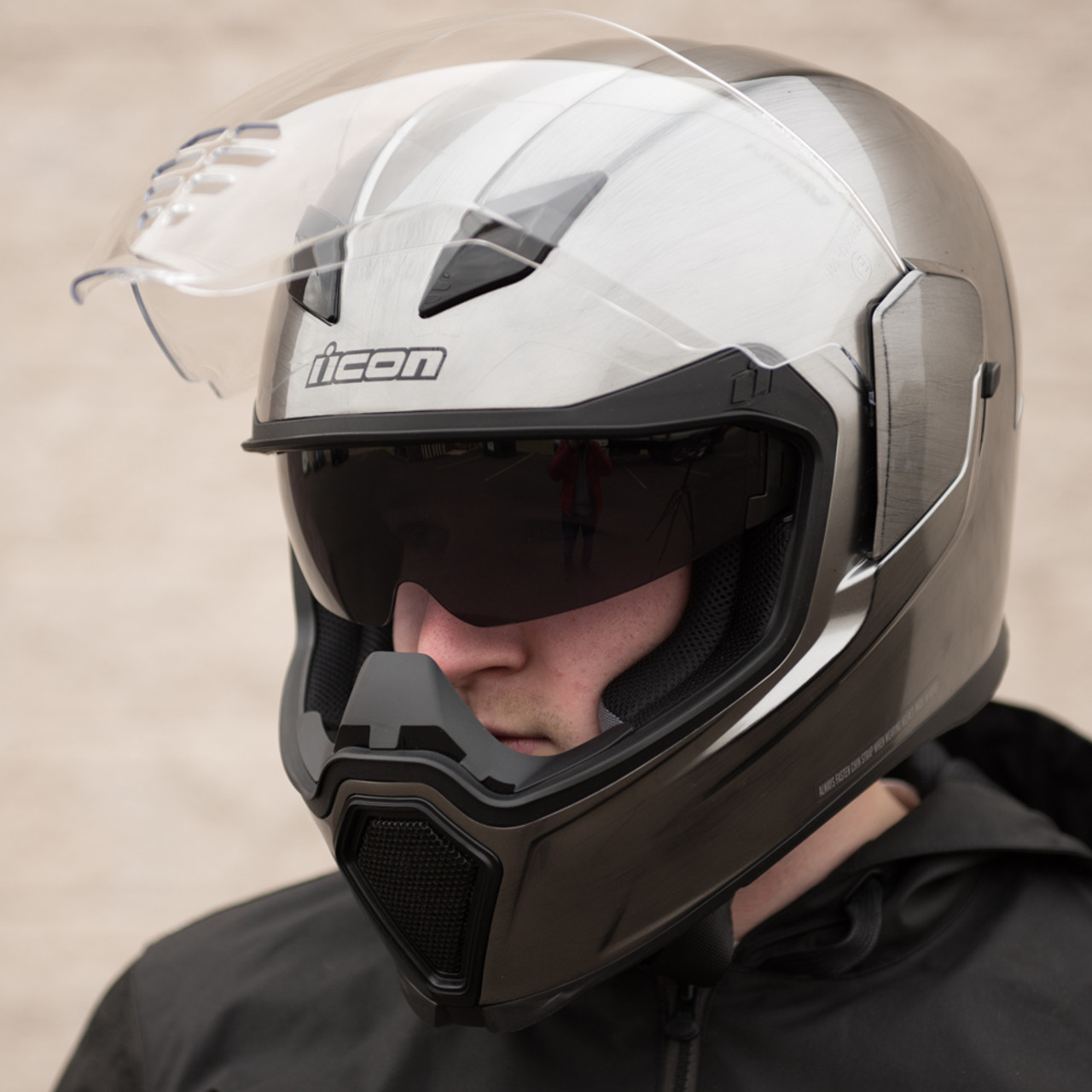 ICON/アイコン Airflit Helmet Quicksilver 2XL特徴インナーバイザー ...