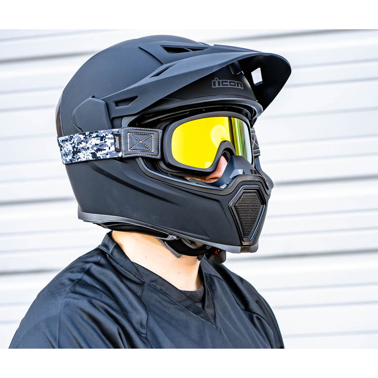 Icon Airflite Helmet - Black Rubatone - Get Lowered Cycles