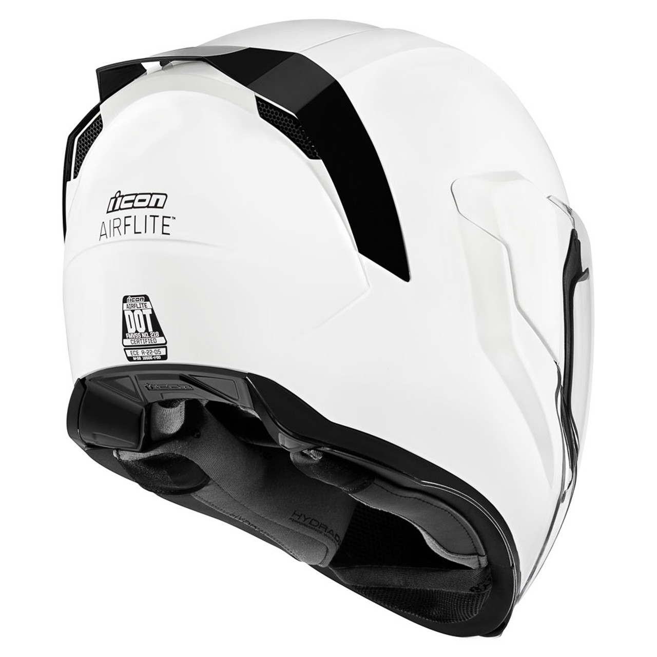 Icon Airflite Helmet - Gloss White - Get Lowered Cycles