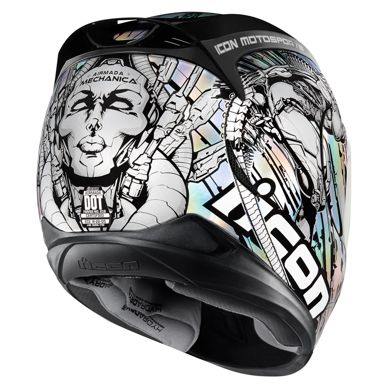 Icon Airmada Mechanica Motorcycle Helmet - Get Lowered Cycles