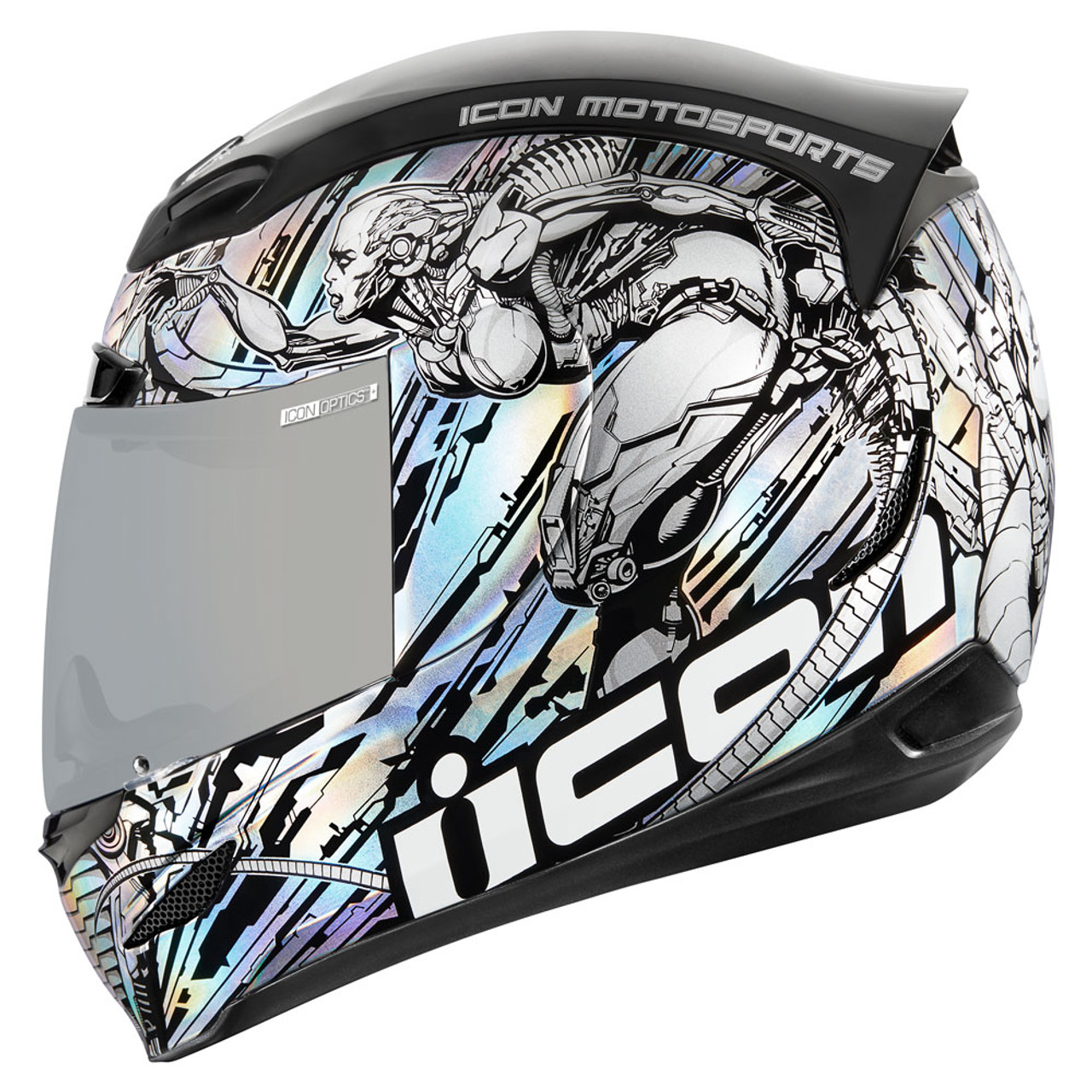 Icon Airmada Mechanica Motorcycle Helmet Get Lowered Cycles