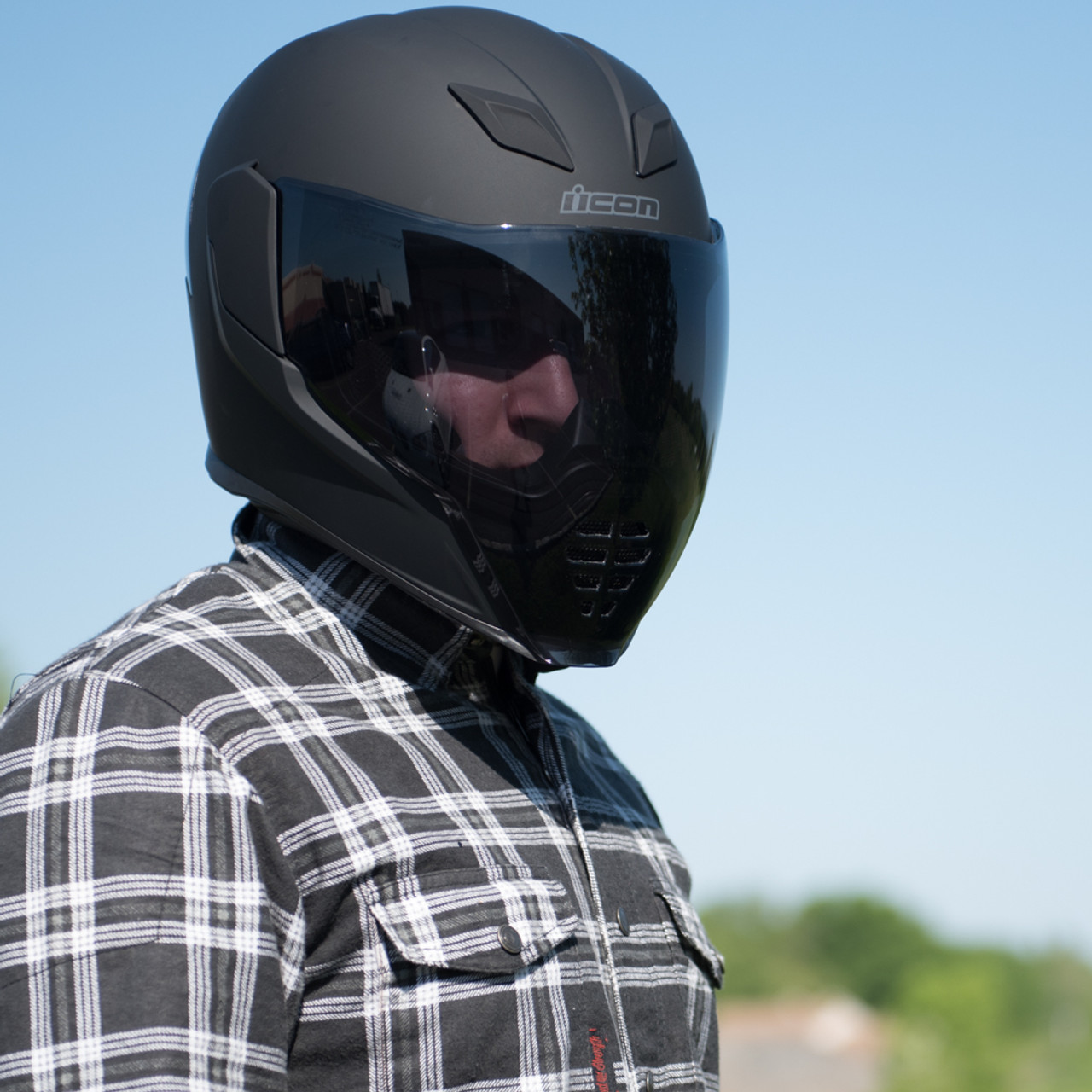 motorcycle helmet smoke visor