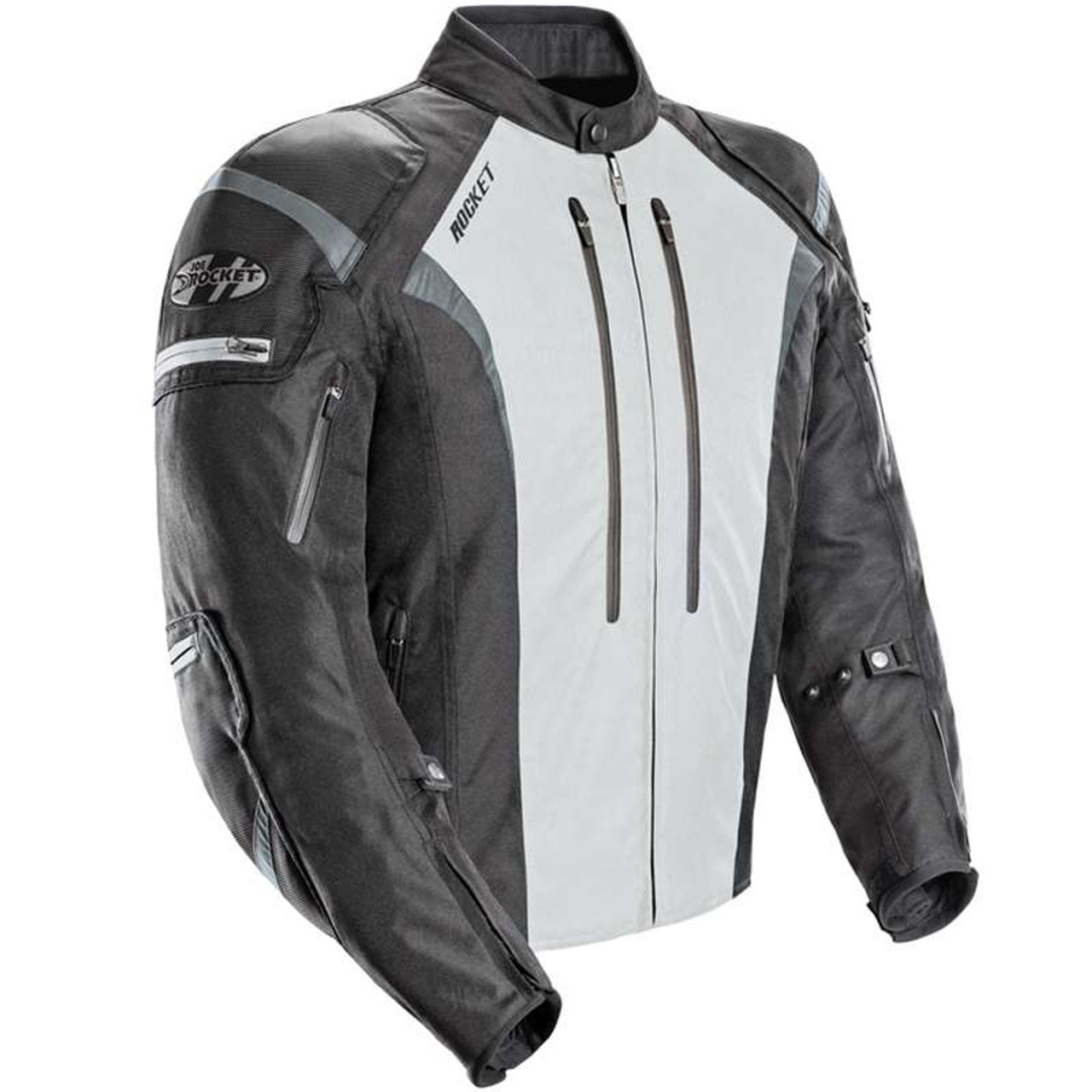 Joe Rocket Atomic  Black/Gray Textile Motorcycle Jacket - 1651-5503 -  Get Lowered Cycles