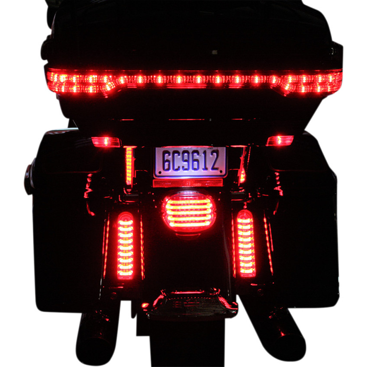  TRUE MODS - 2 luces LED Osram de 4.5 pulgadas antiniebla Harley  [acabado cromado] [6,500 K] [2,880 lúmenes] Luz antiniebla de paso de  motocicleta para Harley Davidson Accesorios Electra Glide Road