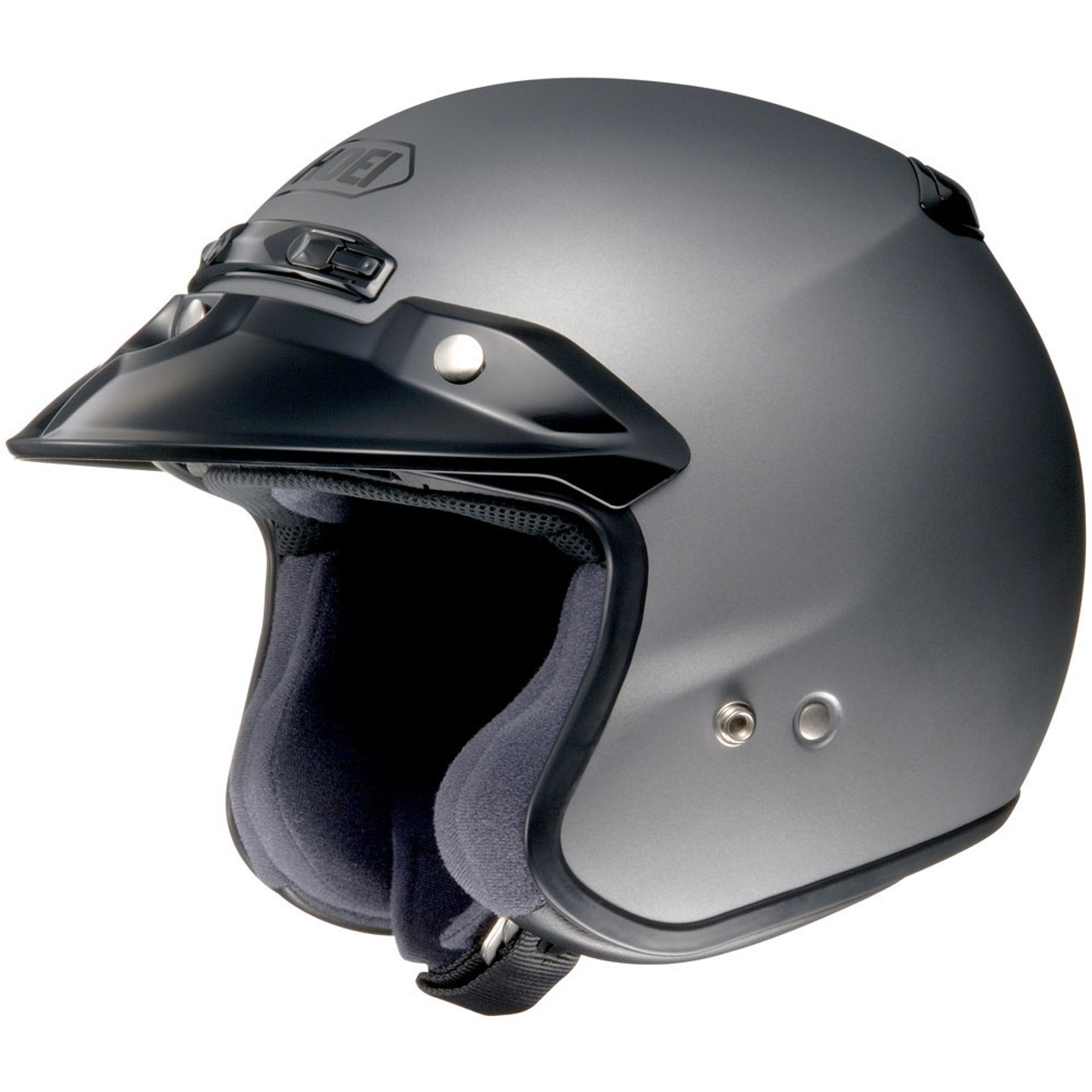 matte grey motorcycle helmet