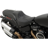 Drag Specialties EZ-On Solo Seat for 2018-2023 Harley Fat Bob - Scorpion Stitch