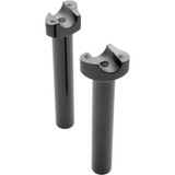 Drag Specialties 8" Forged Aluminum Straight Handlebar Risers - Black