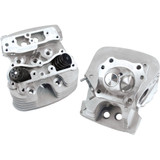S&S Super Stock 89cc Cylinder Heads for 2006-2017 Harley Twin Cam - Silver