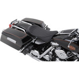 Drag Specialties Low Profile Solo Seat for 1997-2007 Harley FLHR/FLHX - Double Diamond Black