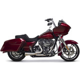 Two Brothers Racing 2-into-1 Slash Cut Shorty Exhaust for 2007-2016 Harley Touring - Stainless