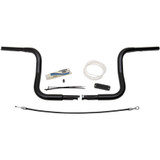 Fat Baggers 1-1/4" EZ Install Round Top 10" Handlebar Kit for 2008-2013 Harley Touring - Black