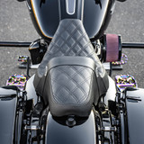 San Diego Customs Pro Series Performance Gripper Seat for 2008-2023 Harley Touring - Black