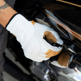 Biltwell Borrego CE Leather Gloves - Cement