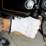 Biltwell Borrego CE Leather Gloves - Cement