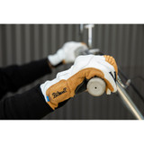 Biltwell Belden Leather Gloves - Cement/Yellow