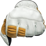 Biltwell Belden Leather Gloves - Cement/Yellow