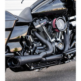 Two Brothers Racing Turnout Shorty 2-1 Exhaust for 2017-2023 Harley Touring - Black