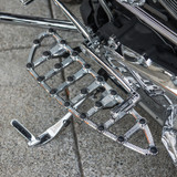 Arlen Ness MX Billet Floorboards for 1980-2022 Harley Touring - Chrome