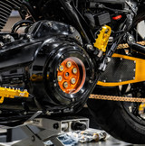 Trask Assault Derby Cover for 2016-2024 Harley Touring - Gloss Black