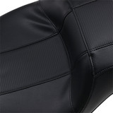LePera Outcast Daddy Long Legs 2-Up Seat for 2008-2023 Harley Touring - Black/Carbon Weave
