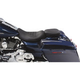 Mustang Wide Tripper Black Solo Seat for 2008-2023 Harley Touring - Diamond