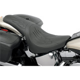 Drag Specialties Predator Seat for 2000-2017 Harley Softail FXST/FLST - Flame Stitch