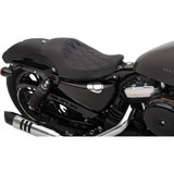 Drag Specialties 3/4 Solo Seat for 2004-2020 Harley Sportster - Black Double Diamond