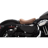 Drag Specialties Bobber-Style Solo Seat for 2010-2020 Harley Sportster - Distressed Bown Leather