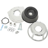 Arlen Ness Slot Track Inverted Air Cleaner for 1999-2017 Harley Twin Cam EFI/CV Carb - Chrome