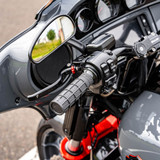 ODI Hart Luck Full Waffle Lock-On Grips for Harley Electronic Throttle